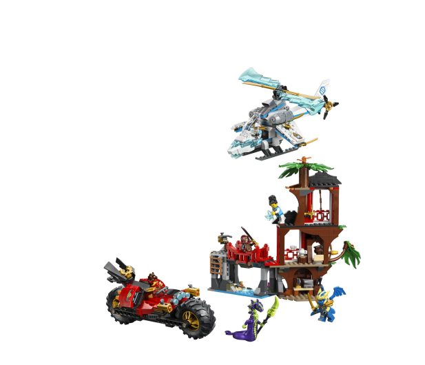 LEGO NINJAGO 71857 Bitwa ninja: domek na drzewie z pojazdami - 1473540 - zdjęcie 3
